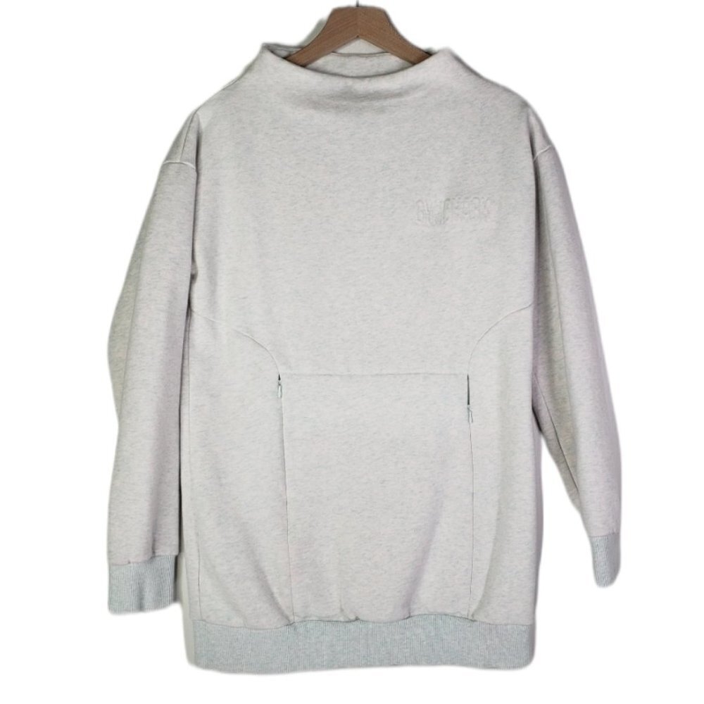 Gymshark So Soft Sweatshirt Tunic S Heathered Pale‎ Aqua